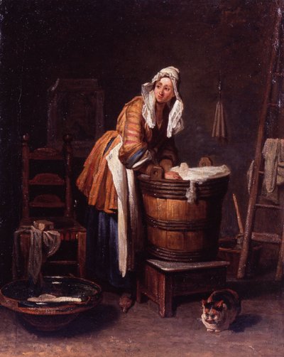 Washerwoman by Jean Baptiste Simeon Chardin